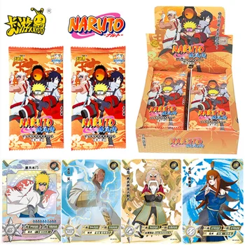 KAYOU Naruto Коллекционные Карты Tire2 Wave1 Полный Комплект Booster Box Kayou Uzumaki Uchiha Аниме Играющая В Игру Cartas Подарок