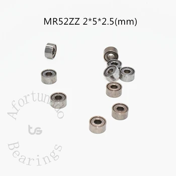 Миниатюрный подшипник 10шт MR52ZZ 2*5*2.5 (мм) Бесплатная доставка хромированная сталь Металлические герметичные высокоскоростные детали механического оборудования