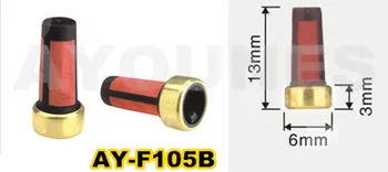 100 шт. высококачественный фильтр топливной форсунки 13*6*3 мм для Ford countour 1999-2000 (AY-F105B, 13*6*3 мм)
