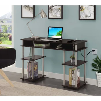 Концепции удобства Designs2Go Без инструментов Студенческий стол с зарядной станцией, Офисная мебель для эспрессо Коммерческая мебель