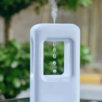 Amazon Антигравитационный Увлажнитель с Каплями Воды USB Увлажнитель Воздуха Объемом 500 мл Одним Нажатием Кнопки для Домашнего Офиса Спальни RV Детской Комнаты